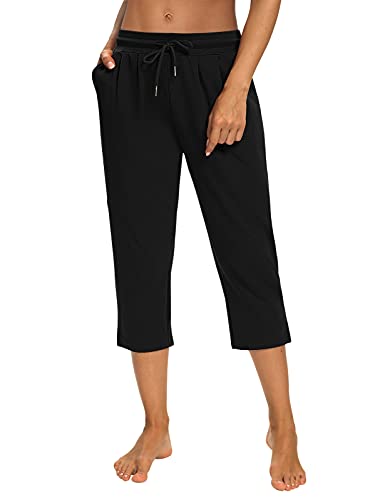 Sarin Mathews Women's Loosely-Fit Yoga Capris Pants for Workout and Relax
| Sarin Mathews Women's Drawstring Capri Yoga