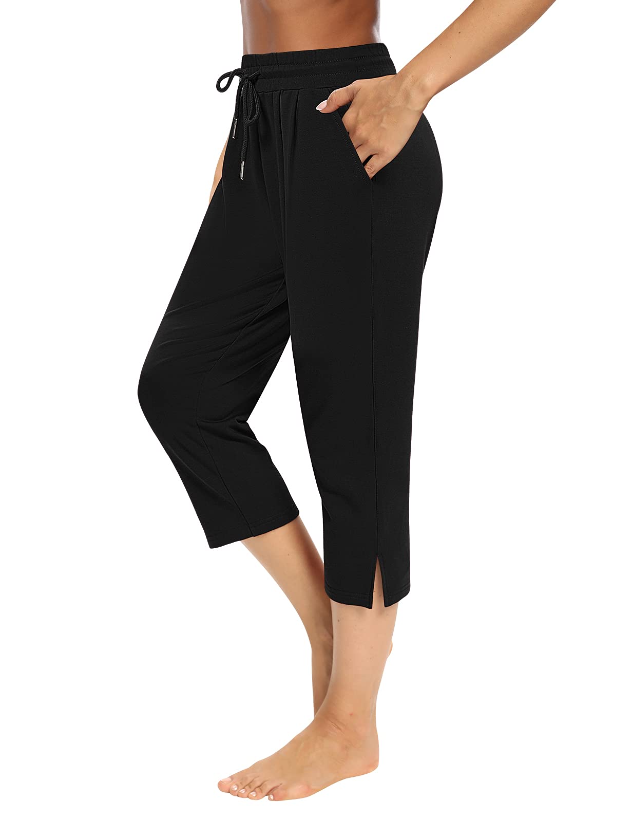 Sarin Mathews Women's Loosely-Fit Yoga Capris Pants for Workout and Relax
| Sarin Mathews Women's Drawstring Capri Yoga
